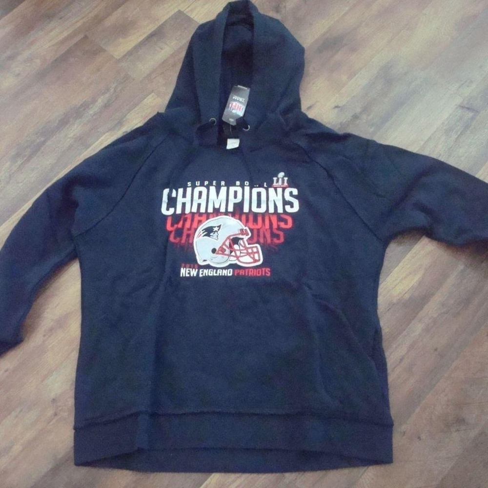 NEW ENGLAND PATRIOTS WOMENS MEDIUM HOODIE VINTAGE 00S Y2K O2